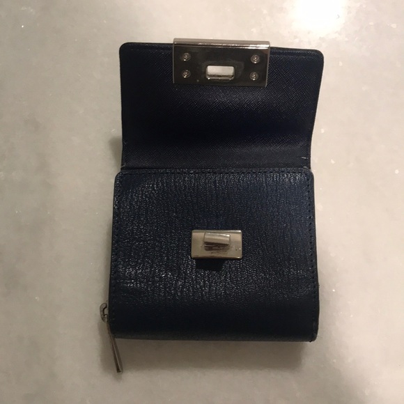 Navy Blue Leather Michael Kors Wallet - Picture 2 of 7